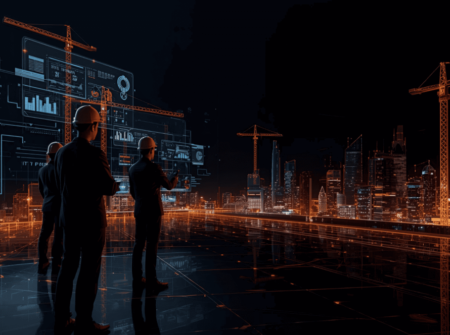 a digital construction finance team